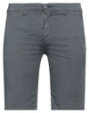 Fifty Four Man Shorts & Bermuda Shorts Lead Size 31 Cotton, Elastane In Grey