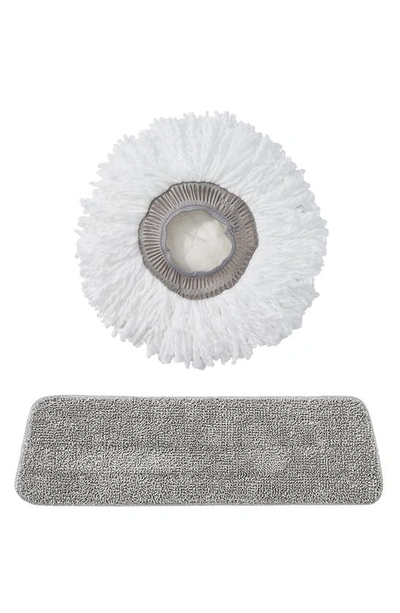 True & Tidy 360 Spray Mop Replacement Pads In Gray