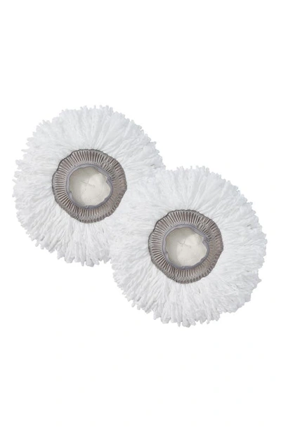 True & Tidy Round Mop Pads In Gray