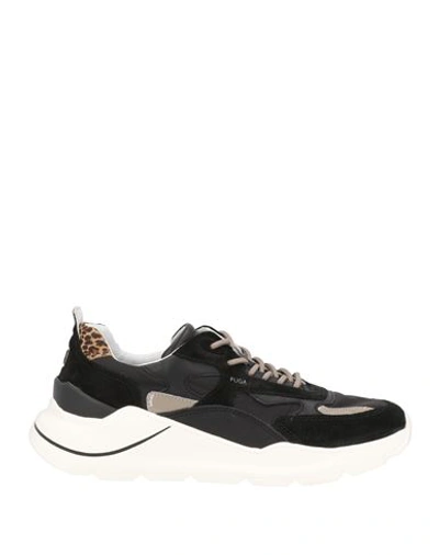 Date D. A.t. E. Woman Sneakers Black Size 5.5 Leather, Nylon