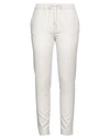 Fabiana Filippi Woman Pants Light Grey Size 8 Virgin Wool, Polyamide, Elastane, Brass