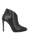 Miss Unique Woman Ankle Boots Black Size 11 Soft Leather In Black