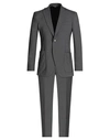 Tombolini Man Suit Lead Size 42 Virgin Wool, Elastane In Grey