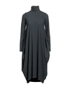 High Woman Midi Dress Grey Size 2 Nylon, Elastane