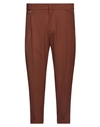 Paolo Pecora Man Pants Tan Size 36 Polyester, Wool, Elastane In Brown