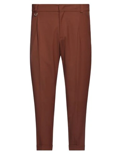 Paolo Pecora Man Pants Tan Size 36 Polyester, Wool, Elastane In Brown