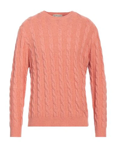 Cashmere Company Man Sweater Salmon Pink Size 36 Wool, Cashmere