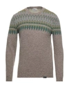 Brooksfield Man Sweater Dove Grey Size 46 Virgin Wool, Polyamide