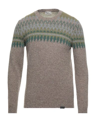 Brooksfield Man Sweater Dove Grey Size 42 Virgin Wool, Polyamide