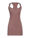 Diesel Woman Mini Dress Antique Rose Size L Cotton, Elastane, Polyamide, Polyester In Pink