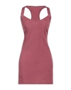 Diesel Woman Short Dress Mauve Size M Cotton, Elastane, Polyamide, Polyester In Purple