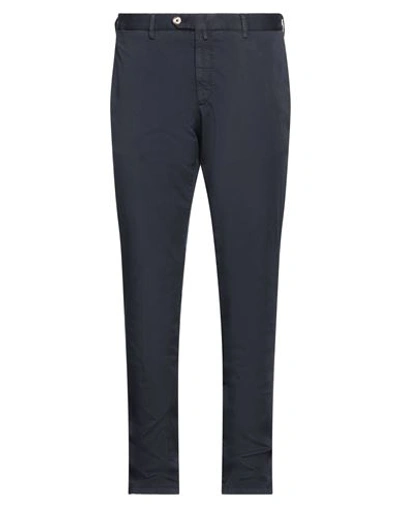 Verdera Man Pants Navy Blue Size 42 Cotton, Elastane In Navy Blue