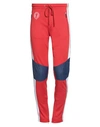 Bikkembergs Man Pants Red Size L Polyester, Cotton