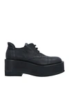 Ixos Woman Lace-up Shoes Black Size 10 Soft Leather In Black
