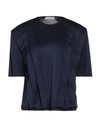 Maria Vittoria Paolillo Mvp Woman T-shirt Midnight Blue Size 8 Acetate, Elastane