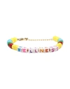 Sporty And Rich Sporty & Rich Woman Bracelet Yellow Size - Plastic, Metal In Yellow