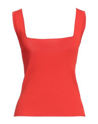 Maria Vittoria Paolillo Mvp Woman Top Tomato Red Size 6 Viscose, Polyamide