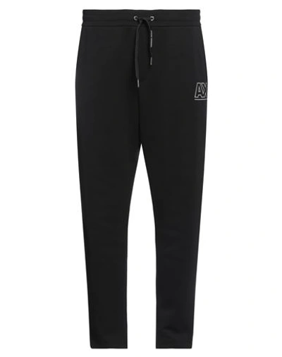 Armani Exchange Man Pants Black Size Xs Cotton, Polyester In Black