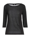 Compagnia Italiana Woman Sweater Black Size L Viscose, Polyester, Elastane