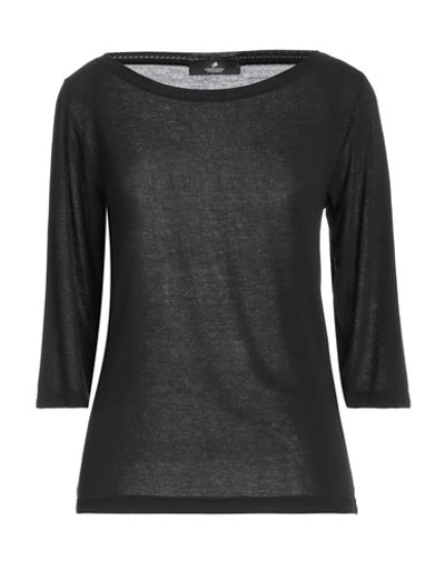 Compagnia Italiana Woman Sweater Black Size L Viscose, Polyester, Elastane