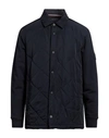 Tommy Hilfiger Man Jacket Midnight Blue Size L Cotton, Nylon