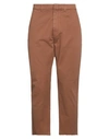 Pence Man Pants Brown Size 36 Cotton, Elastane
