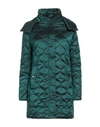 Caractere Caractère Woman Puffer Emerald Green Size 6 Polyamide