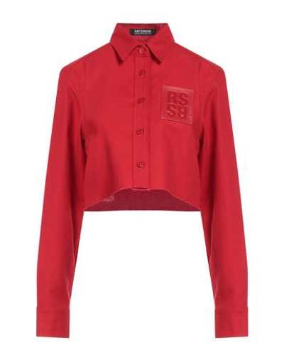 Raf Simons Woman Denim Shirt Red Size M Cotton