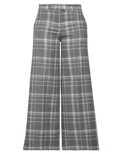 Ballantyne Woman Pants Grey Size 6 Wool, Cashmere