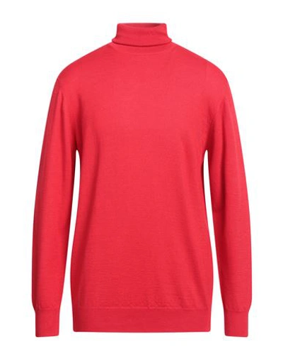 Grey Daniele Alessandrini Man Turtleneck Red Size 44 Acrylic, Wool