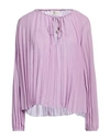 Vicolo Woman Blouse Mauve Size Onesize Polyester In Purple