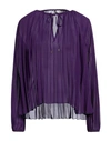 Vicolo Woman Blouse Purple Size Onesize Polyester