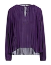 Vicolo Woman Blouse Purple Size Onesize Polyester In Purple
