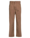 Daniele Alessandrini Man Pants Brown Size 32 Organic Cotton, Elastane
