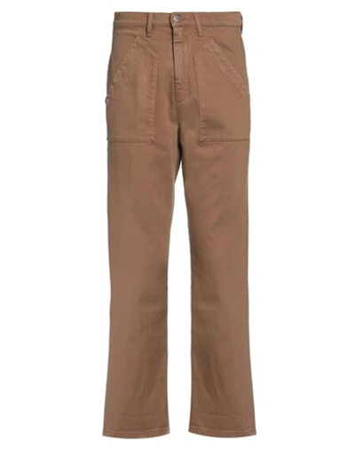 Daniele Alessandrini Man Pants Brown Size 32 Organic Cotton, Elastane