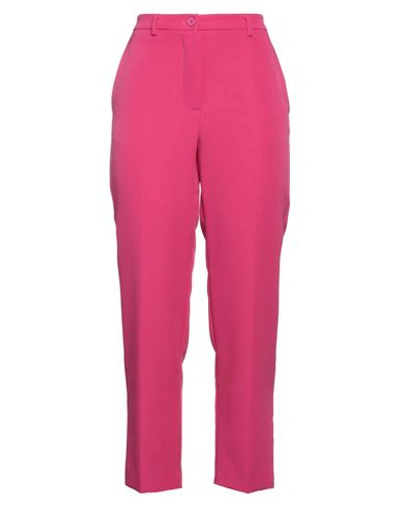 Vicolo Woman Pants Fuchsia Size S Polyester, Elastane In Pink