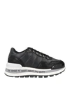 Liu •jo Woman Sneakers Black Size 6 Soft Leather, Textile Fibers