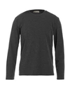 Cashmere Company Man T-shirt Lead Size 48 Cotton, Viscose, Elastane In Grey