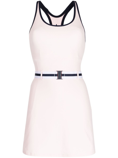 The Upside Chloe Belted Minidress In Pink