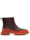 Camper Pix Ankle-length Leather Boots In Brown