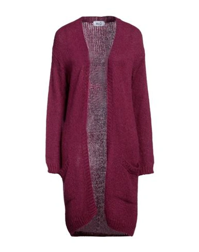 Niū Woman Cardigan Mauve Size S Acrylic, Polyamide, Alpaca Wool, Viscose, Polyester In Purple