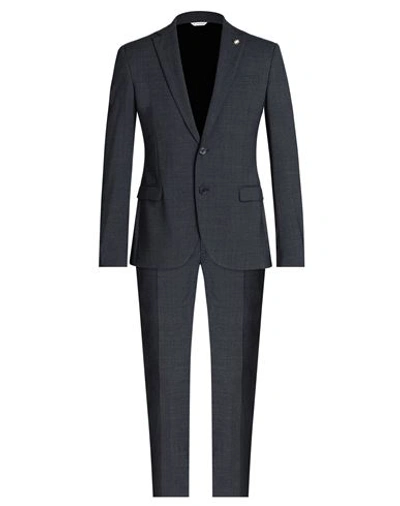 Manuel Ritz Man Suit Midnight Blue Size 38 Polyester, Viscose, Elastane