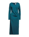 The Abito Milano Woman Midi Dress Deep Jade Size 4 Viscose, Polyamide, Elastane In Green