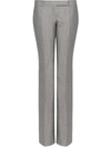 Alexander Mcqueen Wool-mohair Bootcut Trousers In Grey