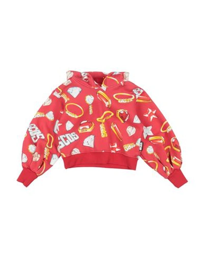 Gcds Mini Babies'  Toddler Girl Sweatshirt Red Size 6 Cotton