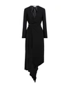 Patrizia Pepe Woman Midi Dress Black Size 8 Polyester