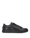 BRECOS BRECOS MAN SNEAKERS BLACK SIZE 8 SOFT LEATHER