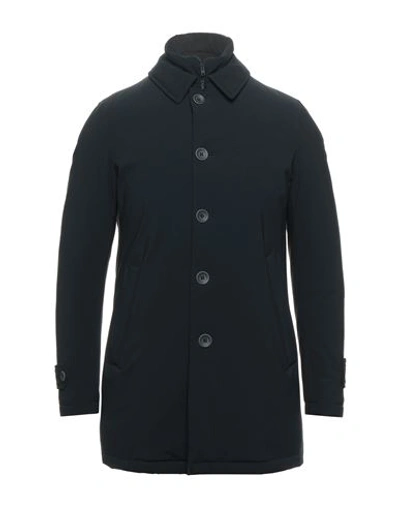 Herno Trench Coat In Washington In Blue