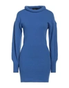 Federica Tosi Woman Short Dress Light Blue Size 0 Virgin Wool, Cashmere