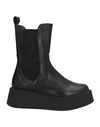 Paola Ferri Woman Ankle Boots Black Size 6 Soft Leather In Black